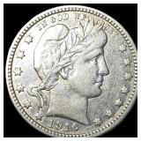 1916-D Silver Barber Quarter CLOSELY  UNCIRCULATE