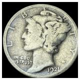 1921 Mercury Dime NICELY CIRCULATED