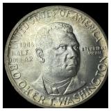 1946 Silver Half Dollar Booker T. Washington GEM B