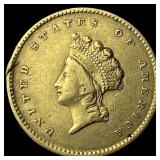 1854 Gold $1 Indian Head Type 2 HIGH GRADE