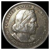 1893 Silver Columbian Expo Half Dollar NEARLY  UN