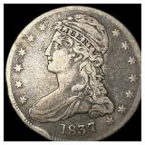 1837 Capped Bust Half Dollar LIGHTLY  CIRCULATED