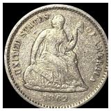 1862 Seated Liberty Silver Half Dime LIGHTLY  CIR