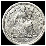 1857-O Silver Seated Liberty Half Dime  CLOSELY U