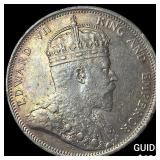 1904 Straits Setllements Edward VII Silver Dollar