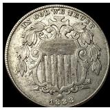 1883 Shield Nickel No Rays CLOSELY UNCIRCULATED