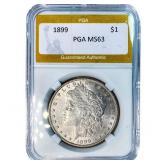 1899 Morgan Silver Dollar PGA MS63
