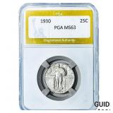 1930 Standing Liberty Quarter PGA MS63