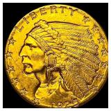 1925-D Indian Head Gold $2.5 Quarter Eagle UNCIR
