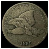 1858 Flying Eagle Cent NEARLY UNCIRCULATED