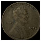 1924-D Lincoln Wheat Cent NEARLY UNCIRCULATED