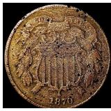 1870 Two-Cent Piece LIGHTLY CIRCULATED