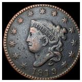 1819 Coronet Head Large Cent LIGHTLY CIRCULATED