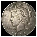 1935-S Silver Peace Dollar LIGHTLY CIRCULATED LIG