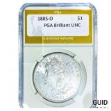 1885-O Morgan Silver Dollar PGA Brilliant UNC