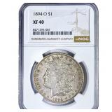 1894-O Morgan Silver Dollar NGC XF40