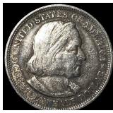 1893 Silver Columbian Expo Half Dollar  LIGHTLY C