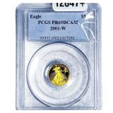 2001-W $5 Gold Eagle 1/4oz AGW PCGS PR69 DCAM