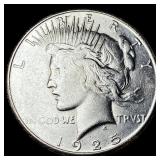 1925-S Silver Peace Dollar CLOSELY UNCIRCULATED