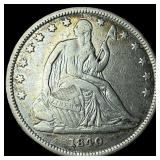 1840 Seated Liberty Half Dollar NEARLY UNCIRCULATE