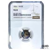 1831 Capped Bust Half Dime NGC VG8
