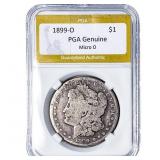1899-O Morgan Silver Dollar PGA Genuine Micro O