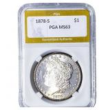 1878-S Morgan Silver Dollar PGA MS63