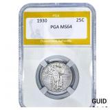 1930 Standing Liberty Quarter PGA MS64