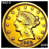 1852-O $2.50 Gold Quarter Eagle CHOICE AU