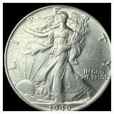 1946 Silver Walking Liberty Half Dollar GEM BU