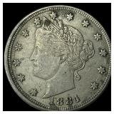 1884 Liberty Head Nickel NEARLY UNCIRCULATED