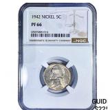 1942 Jefferson Nickel NGC PF66