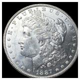 1887 Silver Morgan Dollar CHOICE AU CHOICE AU