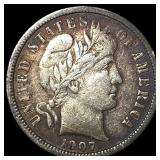 1907-S Silver Barber Dime LIGHTLY CIRCULATED LIGH