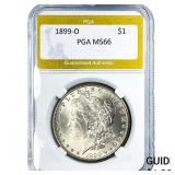 1899-O Morgan Silver Dollar PGA MS66