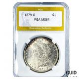 1879-O Morgan Silver Dollar PGA MS64