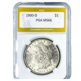 1900-O Morgan Silver Dollar PGA MS66