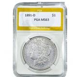 1891-O Morgan Silver Dollar PGA MS63