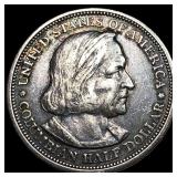 1893 Silver Columbian Half Dollar NEARLY UNCIRCU