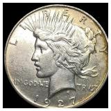 1927-D Silver Peace Dollar CLOSELY UNCIRCULATED