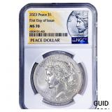 2023 Silver Peace Dollar NGC MS70