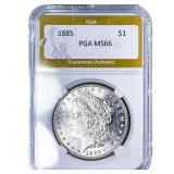 1885 Morgan Silver Dollar PGA MS66