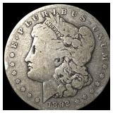 1892-S Silver Morgan Dollar LIGHTLY CIRCULATED L