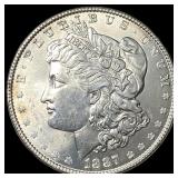 1887 Silver Morgan Dollar CHOICE BU CHOICE BU