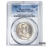 1955 Franklin Half Dollar PCGS MS66 "Bugs Bunny"