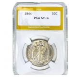 1944 Walking Liberty Half Dollar PGA MS66