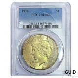 1926 Silver Peace Dollar PCGS MS63