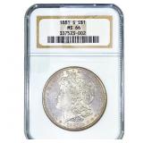 1881-S Morgan Silver Dollar NGC MS66