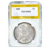 1886 Morgan Silver Dollar PGA MS65