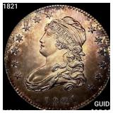 1821 Capped Bust Quarter CHOICE BU